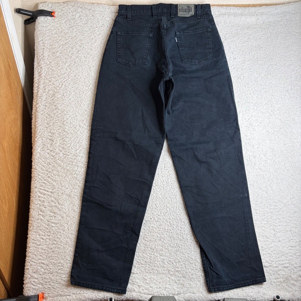 Vintage Levis SilverTab Baggy Fit Jeans Black Made in USA 33x34(32x34)